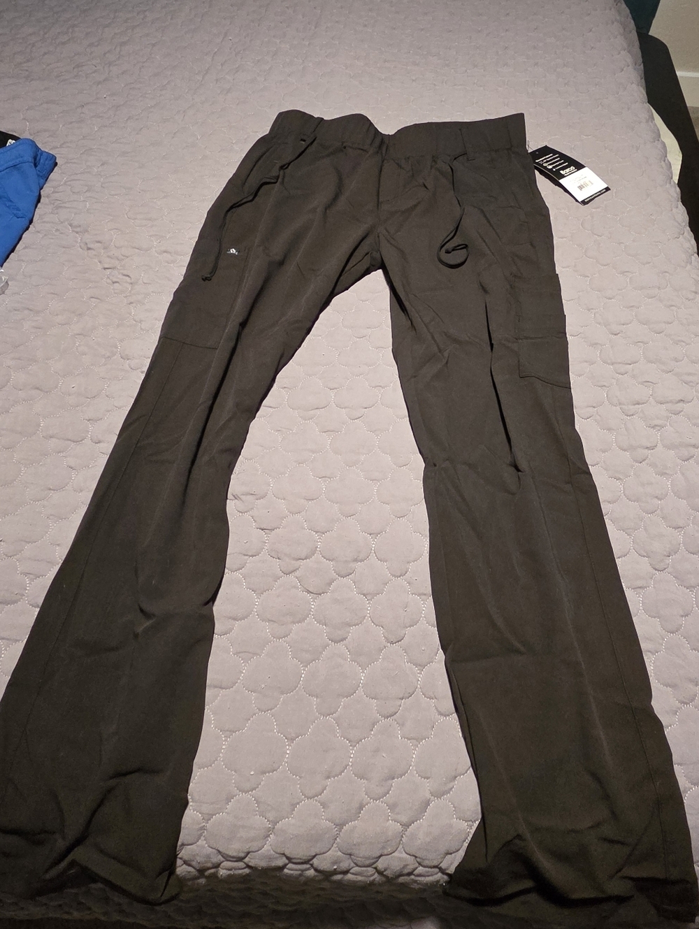 Barco Uniforms Black Cargo Scrub Pants - Tall Large